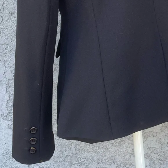 Metaphor Womens Size 6 Suit Jacket Blazer One Button Closure BLACK - Picture 6 of 9